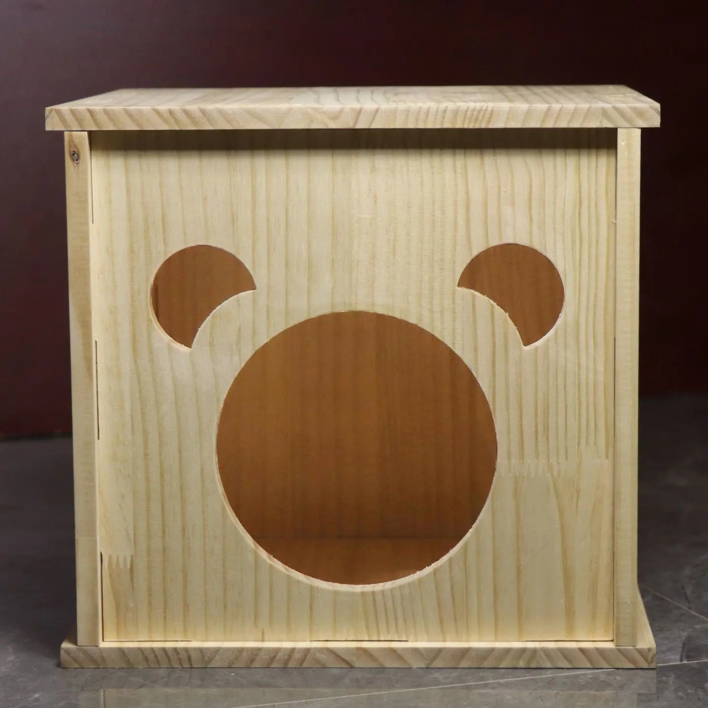 Solid Wood Cat House Large Wooden Dog House Small Dog Luxury Home Ventilated and Breathable Cat House Pet Nest