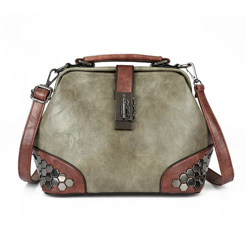 Women's Shoulder Bag Women's Handbag Fashion Purse Vintage Leather Bag Large Capacity Handbag Inclined Shoulder Bag Mom's Bag