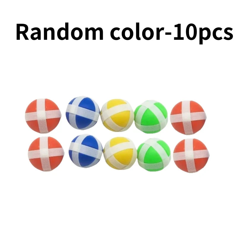 new 10 sports games dart board target shooting target ball toy Outdoor toy Sticky ball random color