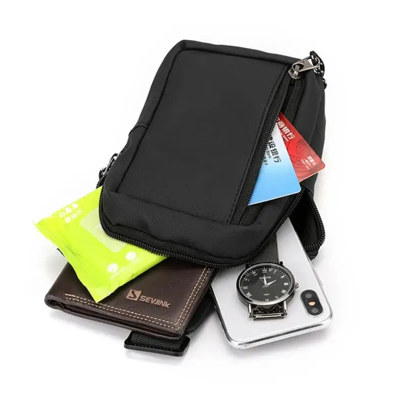 New Handbags Design Men's Chest Bag Casual Travel Waist Men Shoulder Messenger Male Handbag Crossbody Back Packs