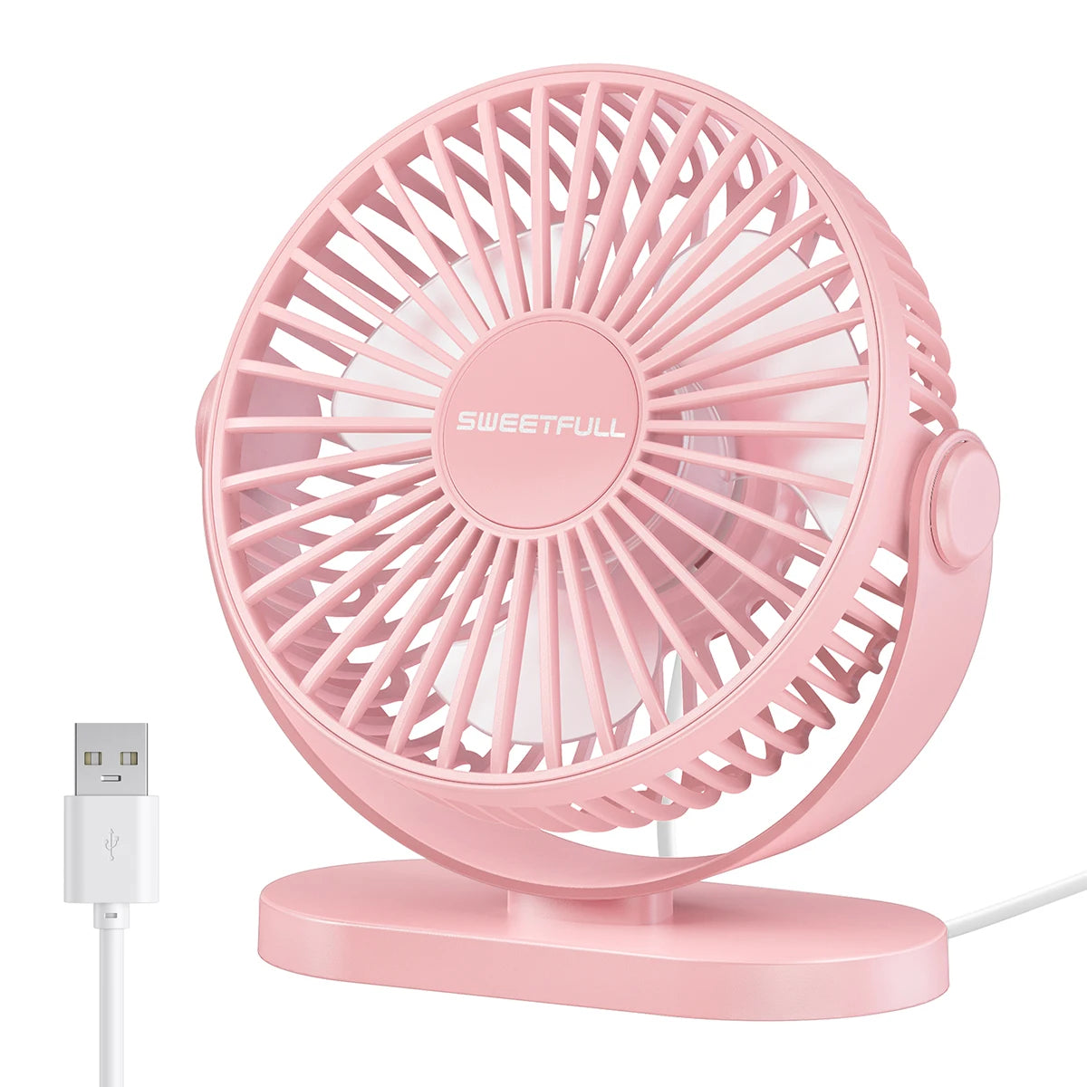 Electric Fan Portable Cooling Laptops Silent USB Fan Three Speed Adjustment for Home Office Desktop Outdoor Camping Mini Fan