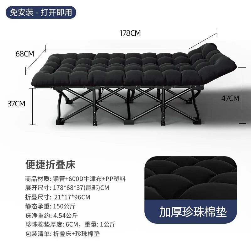 Space Saving Single Bed Frames Lazy People Balcony Siesta Foldable Bed Outdoors Balcony Minimalism Base De Cama Home Furniture