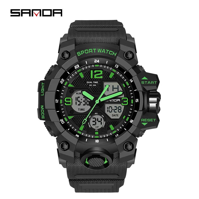 Men's Watches Top Brand Luxury 5ATM Waterproof Sport Military Wristwatch Quartz Watch for Men Clock Relogio Masculino 6024