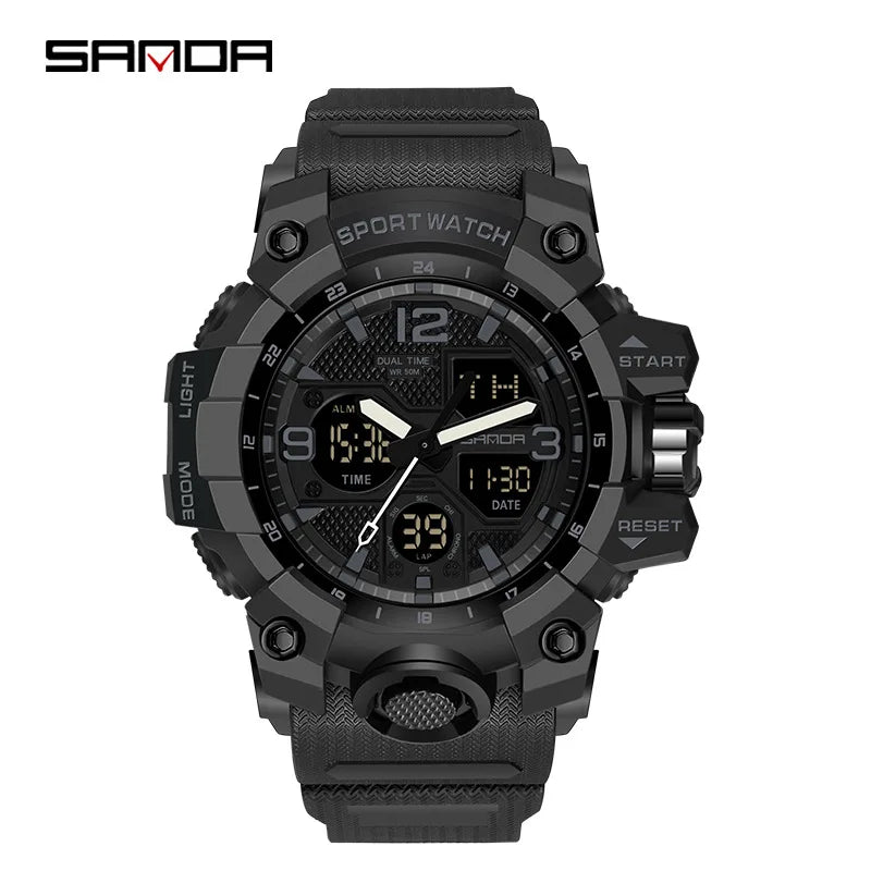 Men's Watches Top Brand Luxury 5ATM Waterproof Sport Military Wristwatch Quartz Watch for Men Clock Relogio Masculino 6024