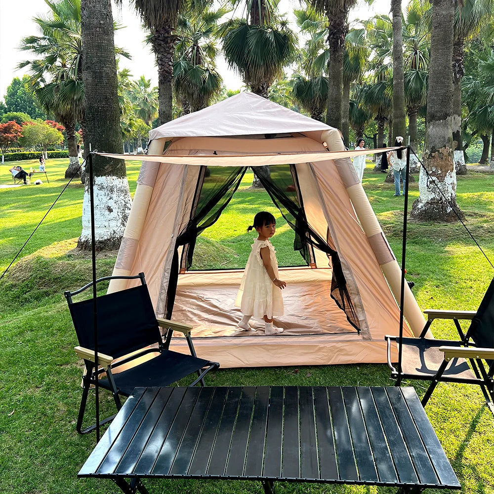 Large Family Air Tent 4-6 Person Garden Waterproof Camping Hiking Trip Suitable Tents Outdoor Shelter