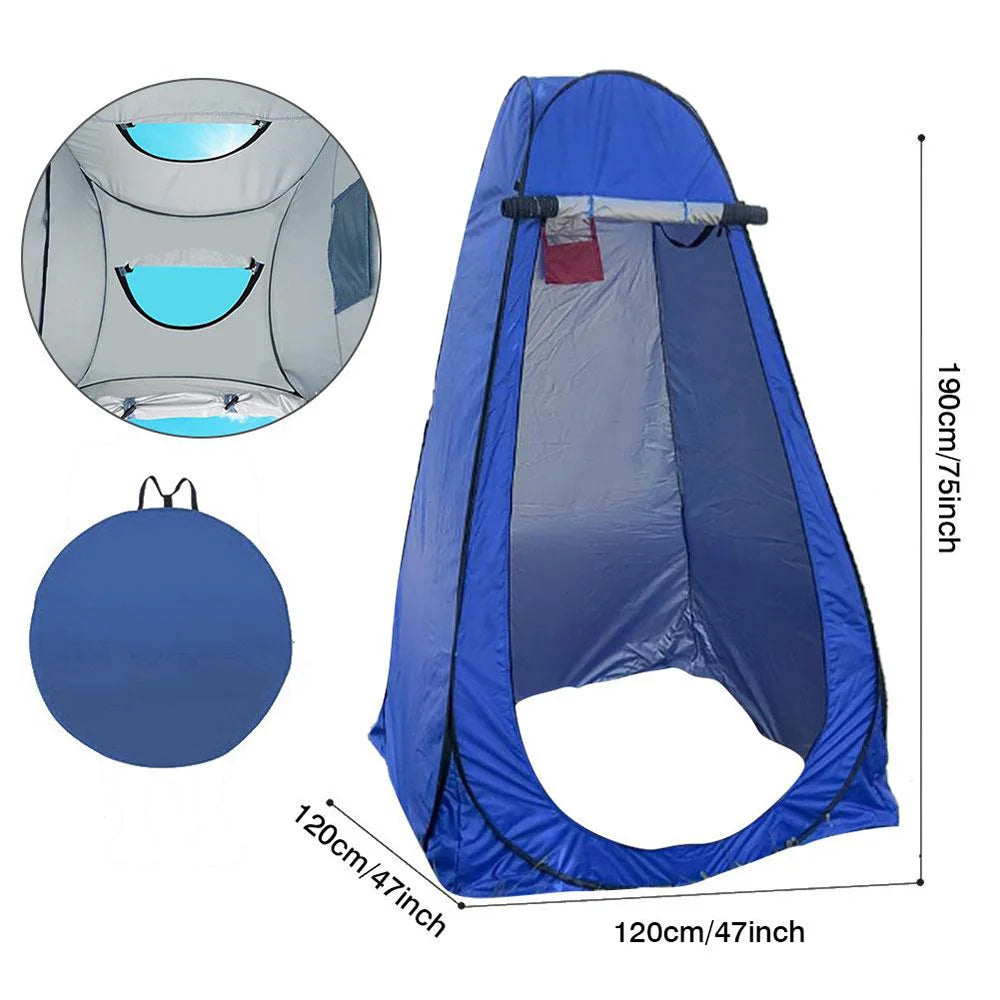 Portable Outdoor Camping Tent Shower Tent Simple Bath Cover Changing Fitting Room Tent Mobile Toilet Fishing Photography Tent