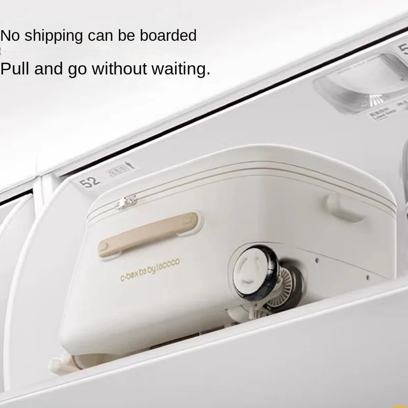 Two-in-one Separated Children's Luggage 20 inch Can sit ride Baby Boarding Trolley Suitcase with Water Cup Holder Suitcase