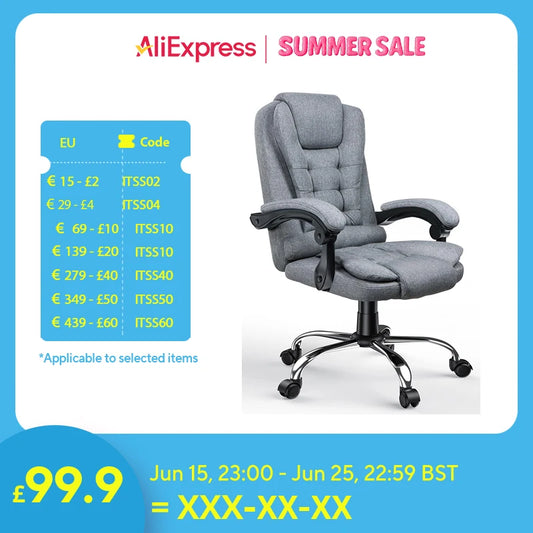 Naspaluro Ergonomic Office Chair Desk Chair with High Backrest PU Leather Swivel Chair Deck Chair Gaming Chair for Office Home