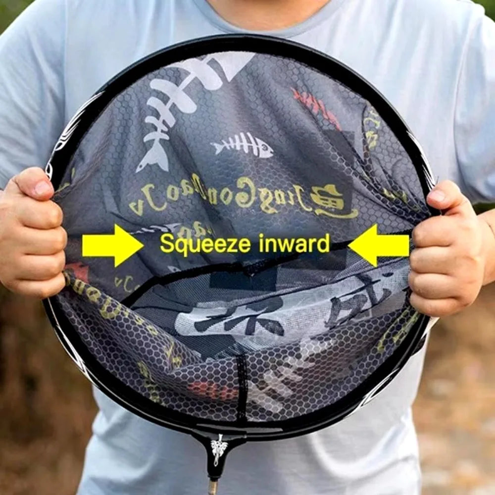 1 fishing net outdoor hand net ultra light aluminum alloy solid deepening fishing tool accessories