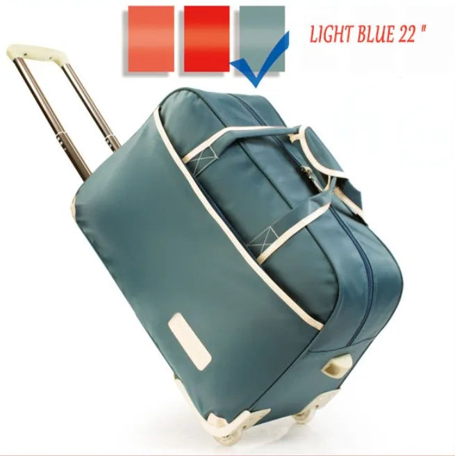 Women Travel Bag on Wheels Luggage SuitcaseTrolley High Quality Luggage Rolling Suitcase Female Casual Thickening Rolling Case