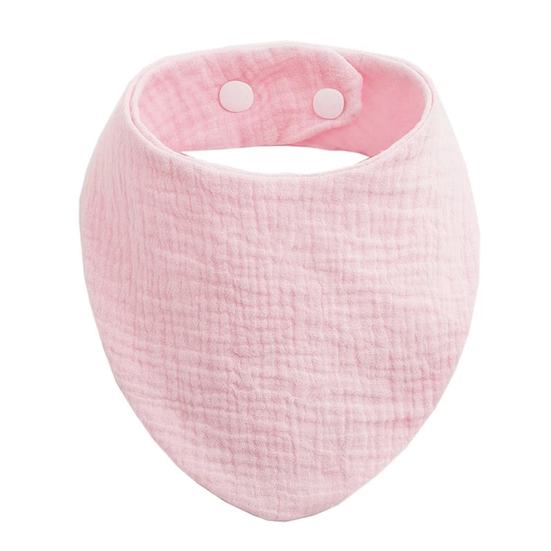 Cotton Gauze Baby Bibs Adjustable Newborns Saliva Towel Toddler Baby Boys Bib Burp Cloth Scarf Baby Shower Gift