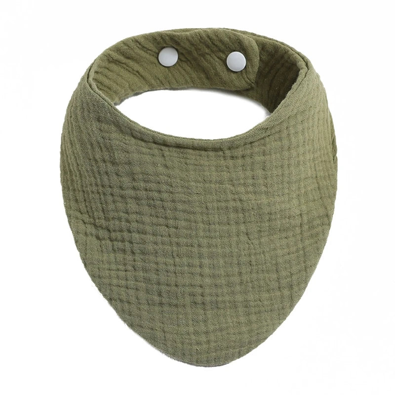 Cotton Gauze Baby Bibs Adjustable Newborns Saliva Towel Toddler Baby Boys Bib Burp Cloth Scarf Baby Shower Gift
