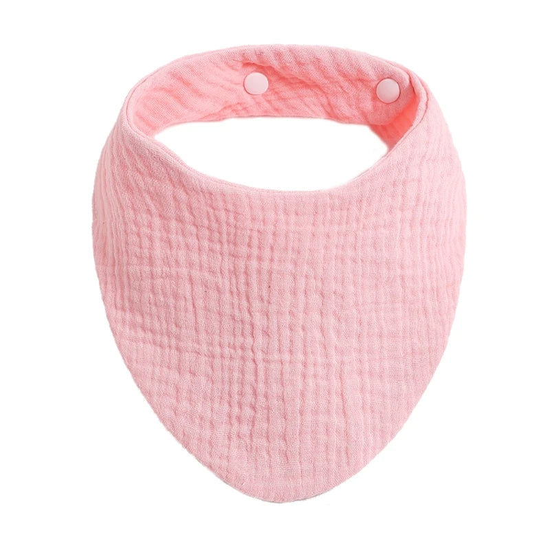 Cotton Gauze Baby Bibs Adjustable Newborns Saliva Towel Toddler Baby Boys Bib Burp Cloth Scarf Baby Shower Gift