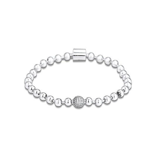 Beads & Pave Bracelets For Woman DIY Jewelry Making Sterling Silver Jewelry Beaded Chain Fashion Female Bracelets