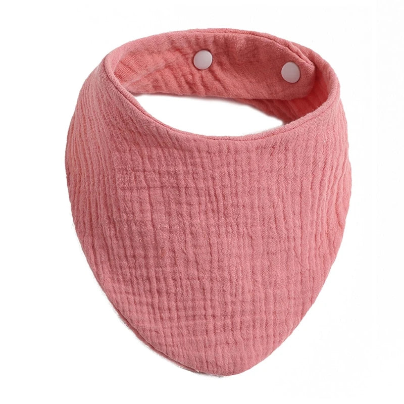 Cotton Gauze Baby Bibs Adjustable Newborns Saliva Towel Toddler Baby Boys Bib Burp Cloth Scarf Baby Shower Gift