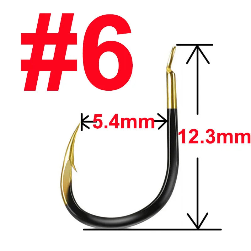20 pcs Fishing Hook Single Fishhook Fishing Accessories Supplies Lures Carp Fishing Tackle Barbed Colored Tungsten Alloy