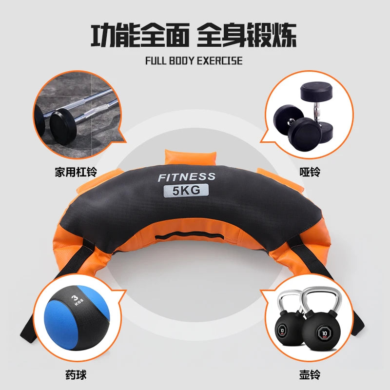 Empty weight-bearing sandbag for private training,just leather bag without padding sandbag,squat fitness equipment