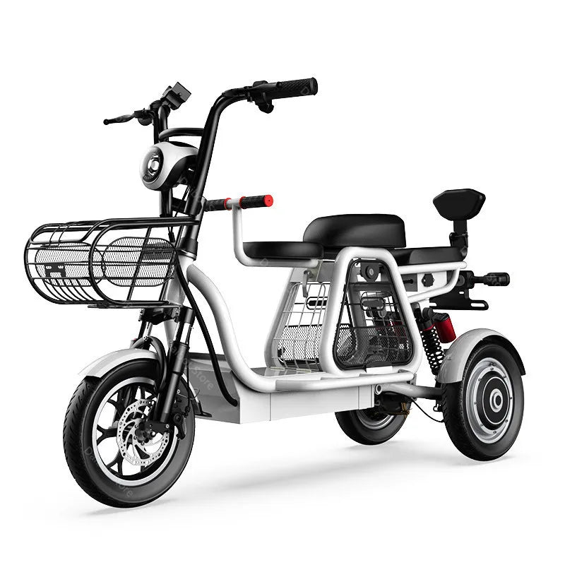 Daibot Electric Scooter With Seat 3 Wheel Electric Scooters 12 Inch 500W 48V 30KM /H Portable Tricycle Off Road Electric Bike