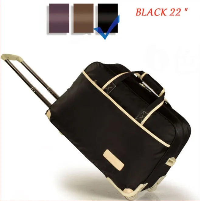 Women Travel Bag on Wheels Luggage SuitcaseTrolley High Quality Luggage Rolling Suitcase Female Casual Thickening Rolling Case