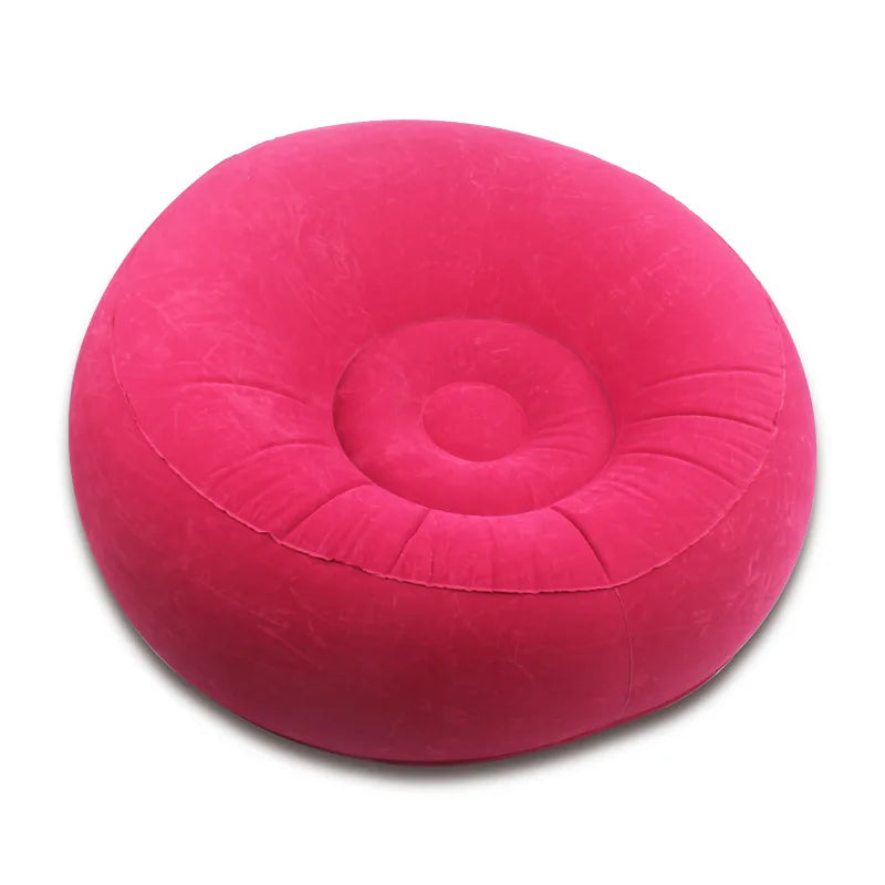 Inflatable Lazy Sofa Air Recliner Single Flocking Sofa