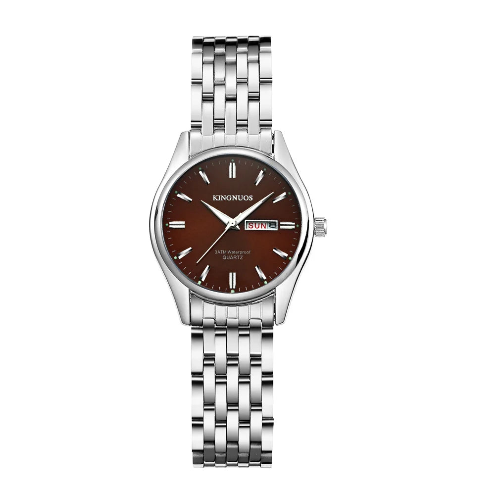 New Top Selling Fashion Luxury Wristwatch for Men Hour Date Week Display Reloj Male Clock Steel Waterproof Quartz Men's Watches