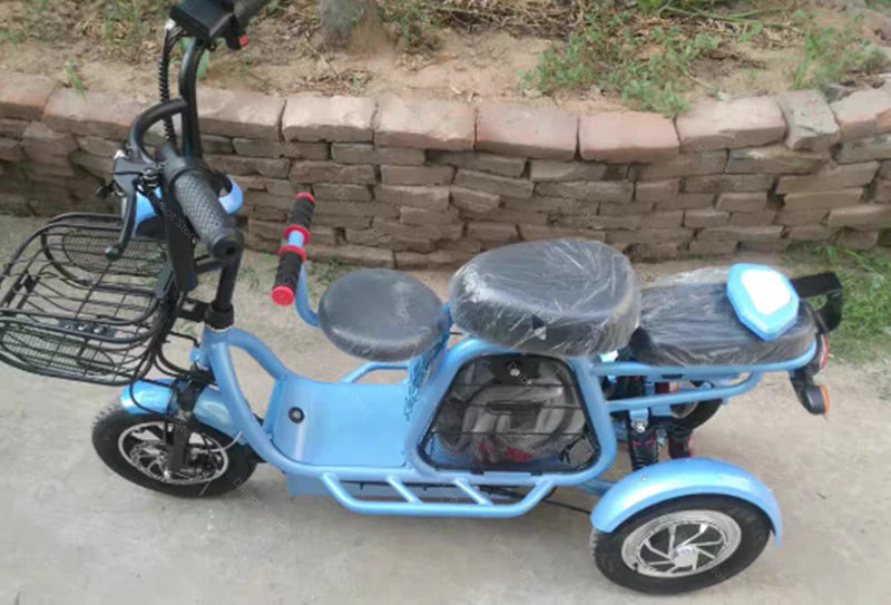 Daibot Electric Scooter With Seat 3 Wheel Electric Scooters 12 Inch 500W 48V 30KM /H Portable Tricycle Off Road Electric Bike