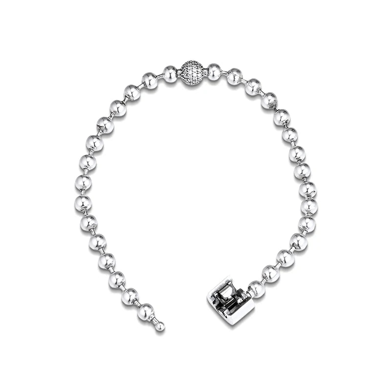 Beads & Pave Bracelets For Woman DIY Jewelry Making Sterling Silver Jewelry Beaded Chain Fashion Female Bracelets