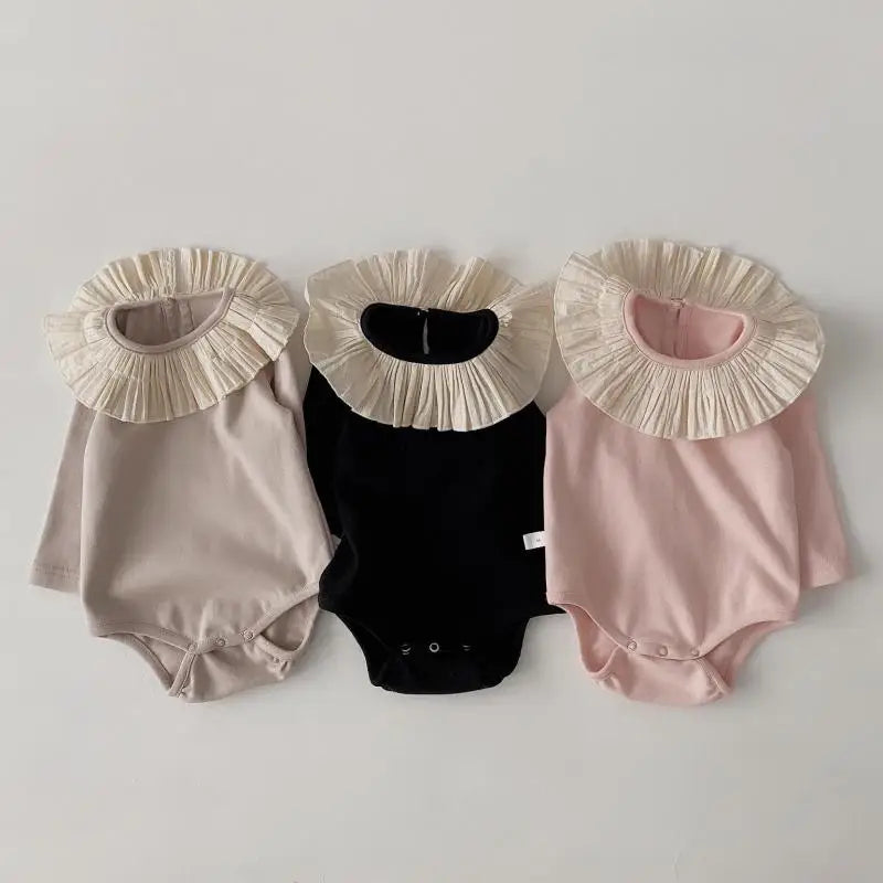 2025 New Baby Girl Clothes Set Bodysuit + Pants + Hat 3pcs Cotton Toddler Outfits Kids Overalls Set Children Boys Clothing Set