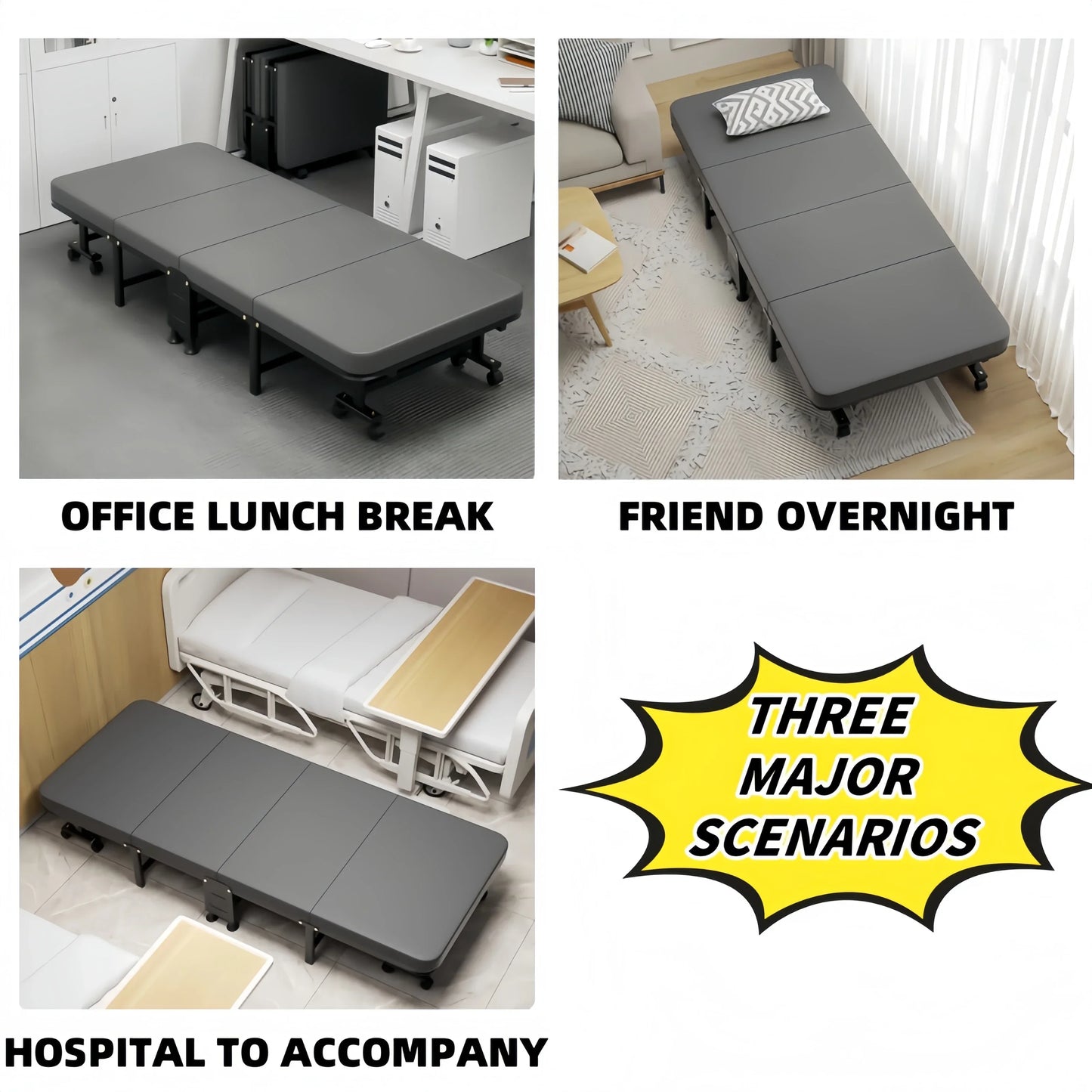 Inflatable Bed Sleeping Family Simple Folding Hospital Single Horizontal Beds Elevated Space Saving People Mueble Cama Portable