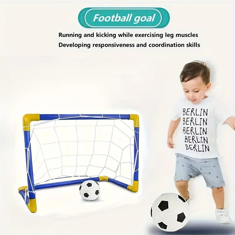 Children'S 2-In-1 Soccer Goal, 60CM, Suitable for Indoor and Outdoor Sports Activities Fitness and Ball Games Easy To Assemble