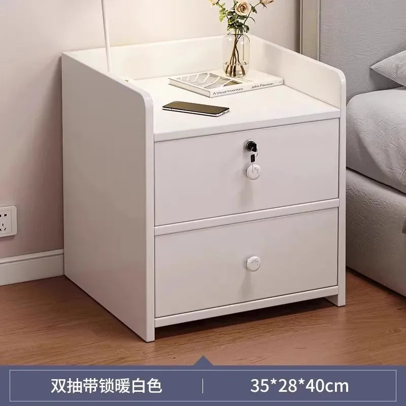 Cabinet Bedroom End Storage Bedside Table Locker Storage Comfotable Home Small Modern Mesitas De Noche Dormitorio Household