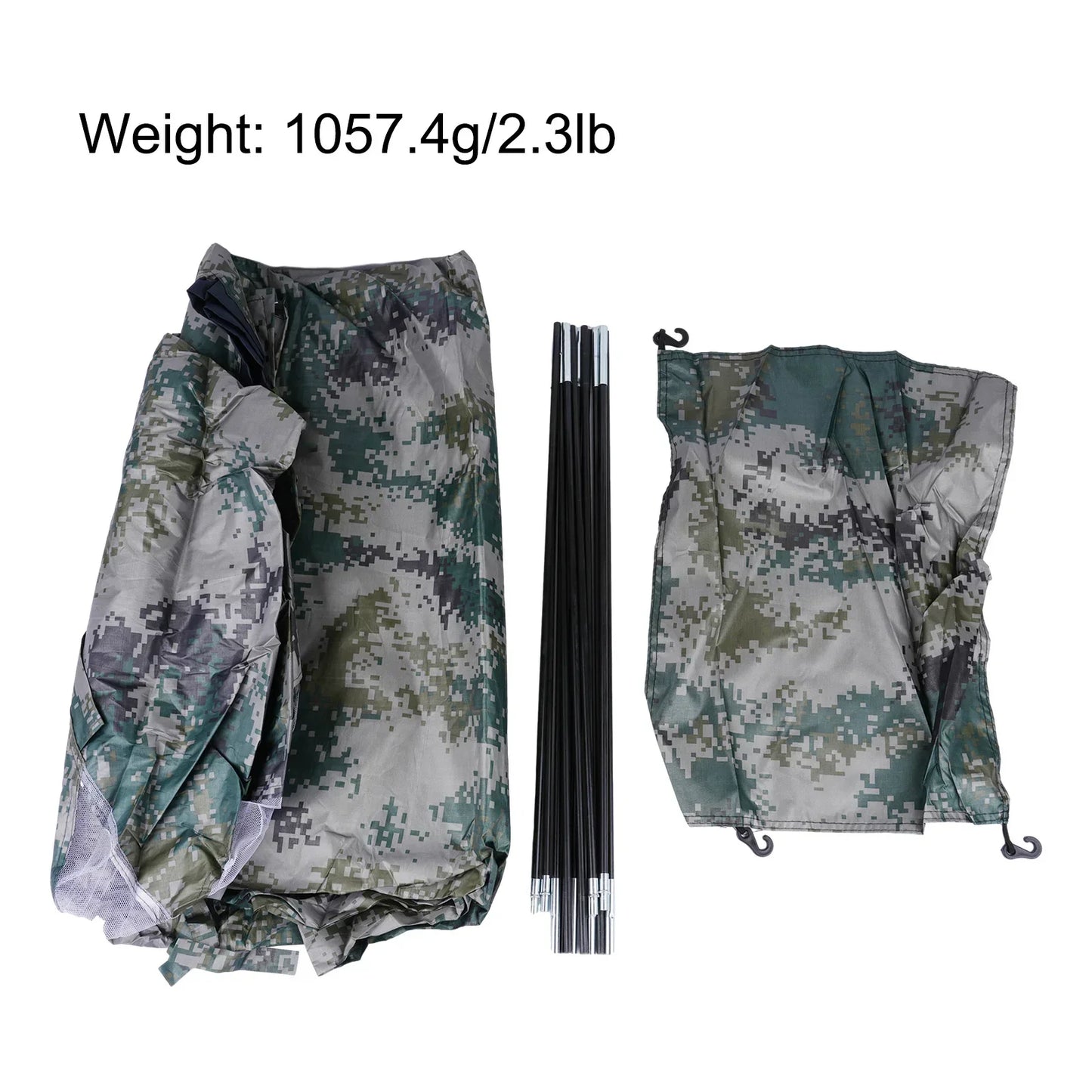 1×Ultralight Portable Camping Tent Single/Double Person Garden Tent With Anti-UV Coating Two Way Zip Hiking Fishing Travel
