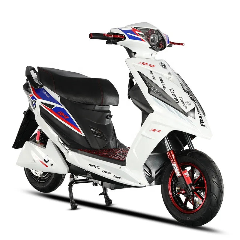 Electric scooter export 72V electric motorcycle pedal battery car 60V adult high speed electric motorcycle 2 sets