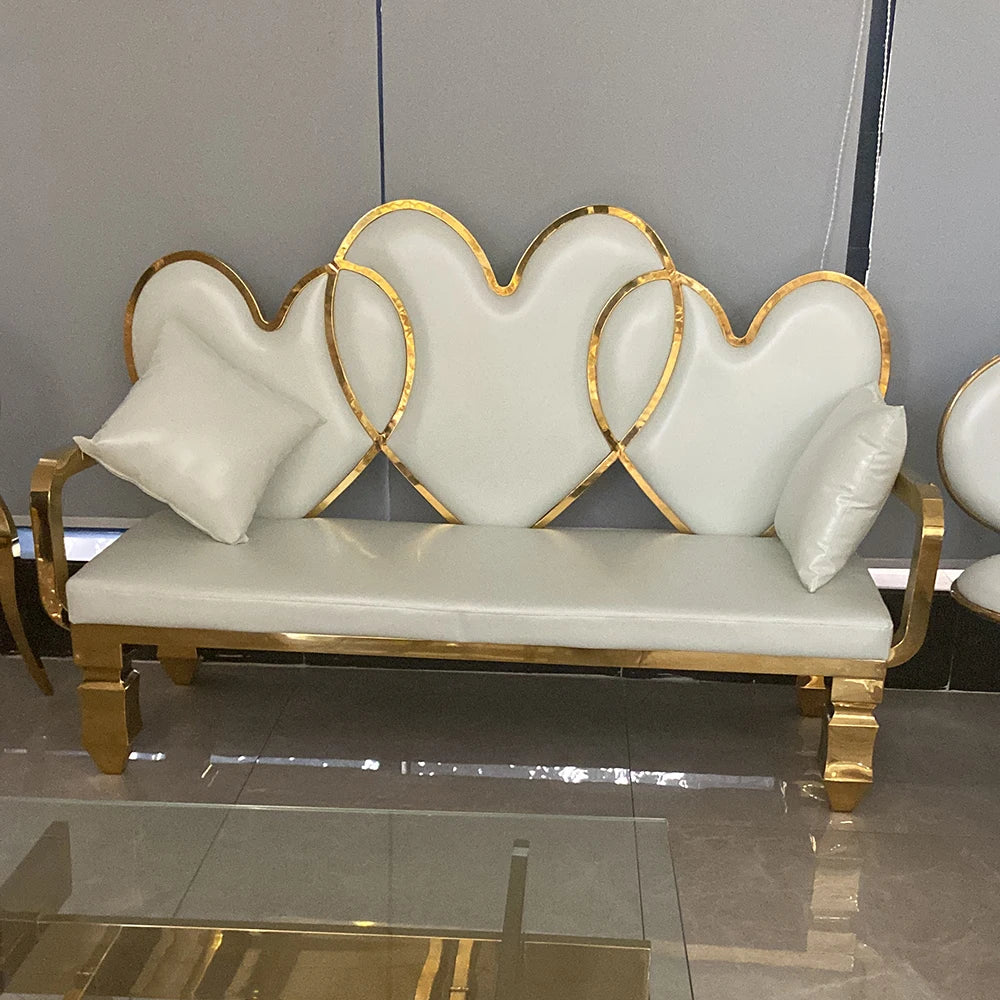 Manufacturing Hotel Hot White Velvet Throne Sofa For Wedding Event
