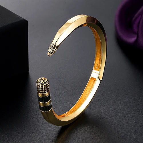 New Fashion Lovers Luxury Bracelets Bangles Colorful Cubic Zirconia Golden Woman's Bracelets wedding banquet hand Jewelry Gifts
