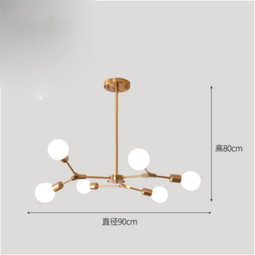 Modern Home LED Chandelier Living Room Decoration  Bedroom  Restaurant Light Study  Molecular Formula Chandelier Lighting