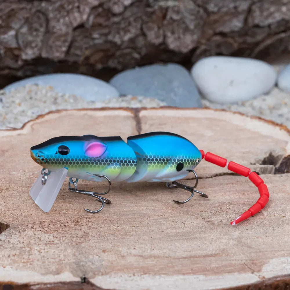 15.5CM Mouse Lure Artificial Plastic Mouse Fishing Lure Swimbait Rat Pike Bass Minnow Floatingbaits Fishing Tackle Accessories