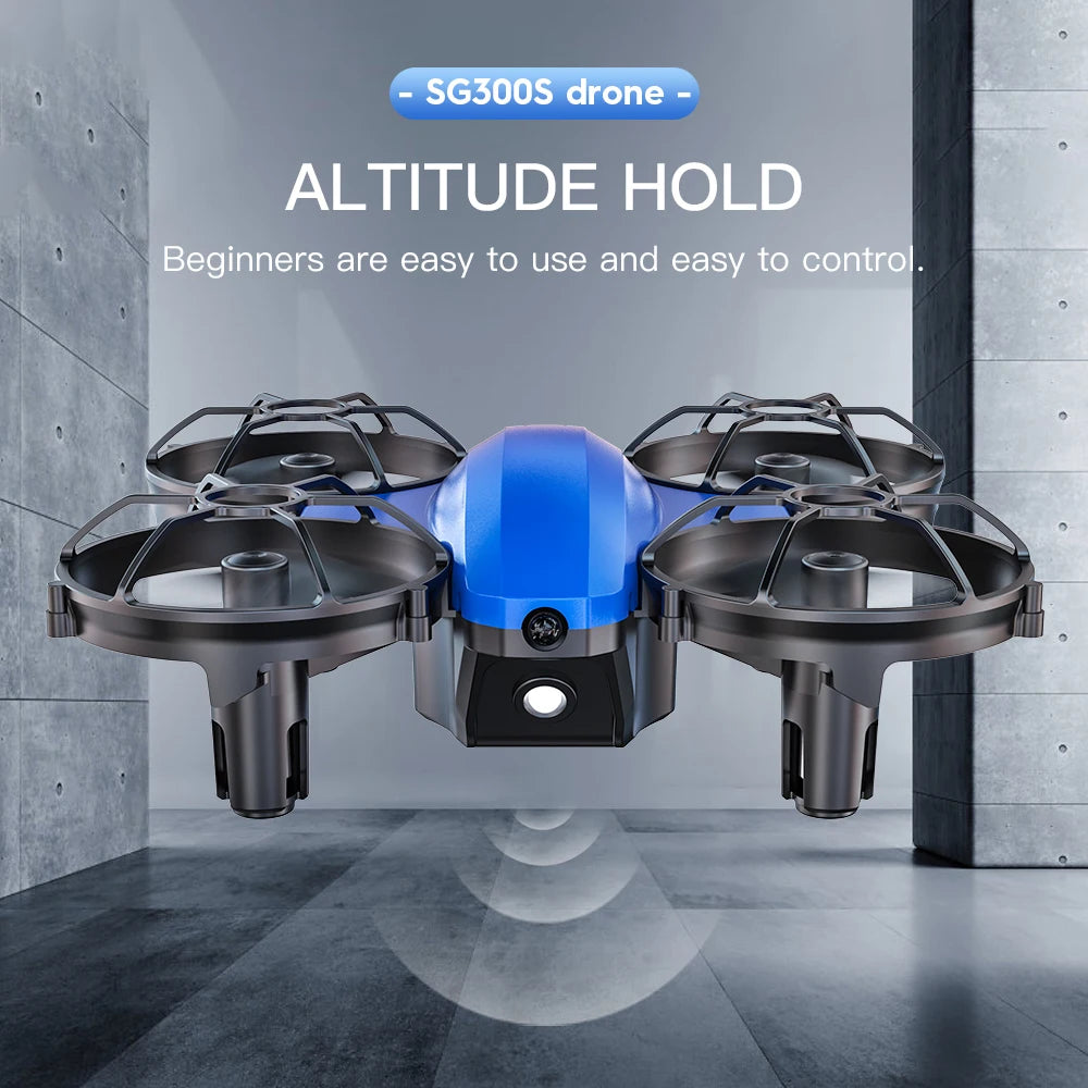 LED 360 ° obstacle avoidance tumbling drone SG300S high lift headless mode remote control aircraft one key take-off drone