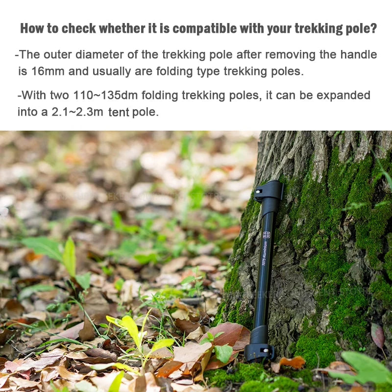 Trekking Pole Connector Turn Into Tent Pole for Awning Shade Canopy Accessories Outdoor Hiking Lightweight Cool Camping Gear