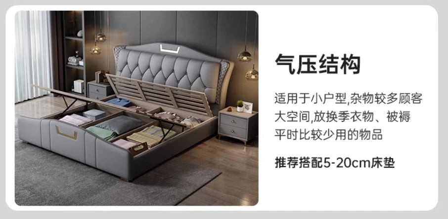 Nightstands Twin Bed Nordic Multifonction Luxury Lounge Beds Frame Sleeping Muebles Para Dormitorio Home Furniture Decoraction