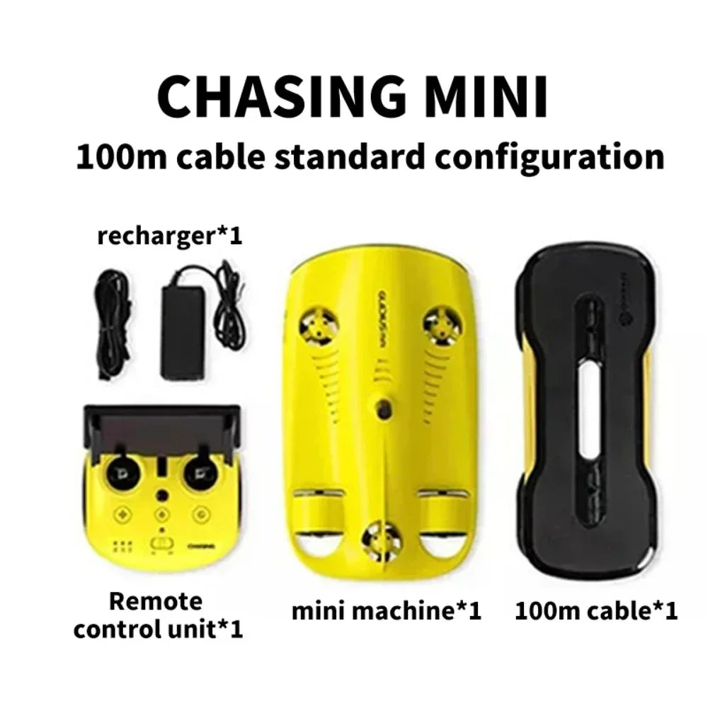 4K Underwater Drone with Robotic Arm Ai Vision Lock 360 Omnidirectional Movement 100m Diving Underwater Rov Kit  Equipment