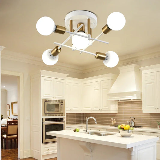 LED Lighting Modern Creative Warm Romantic Minimalist Golden Bedroom Personality Living Room Dining Room Ceiling Lamp