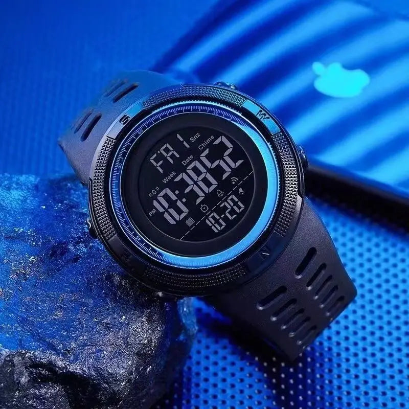 Men's Watch Sports Digital Watches for Man Big Dial Luminous Waterproof Alarm Clock Multifunction Military Electronic Wristwatch