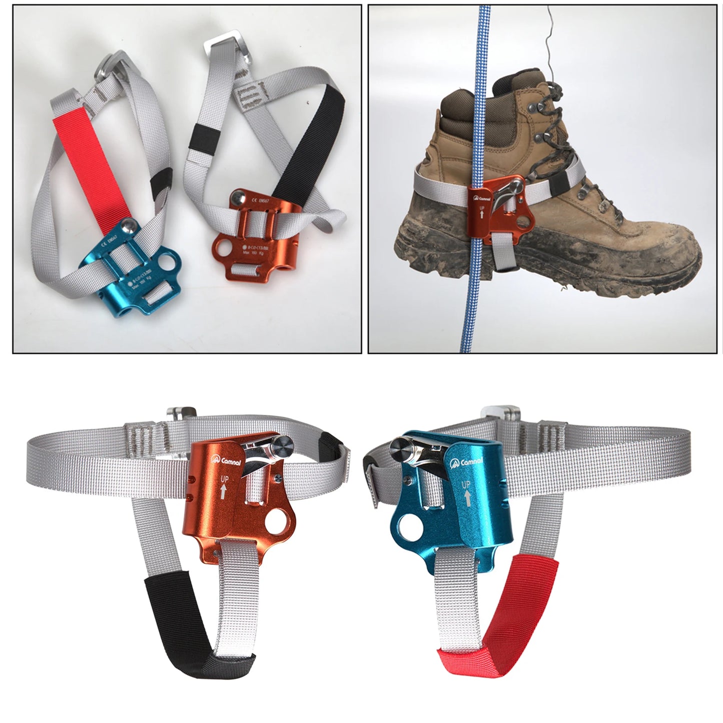 Outdoor Foot Ascender Riser Rock Climbing Gear for Hauling, Hiking,