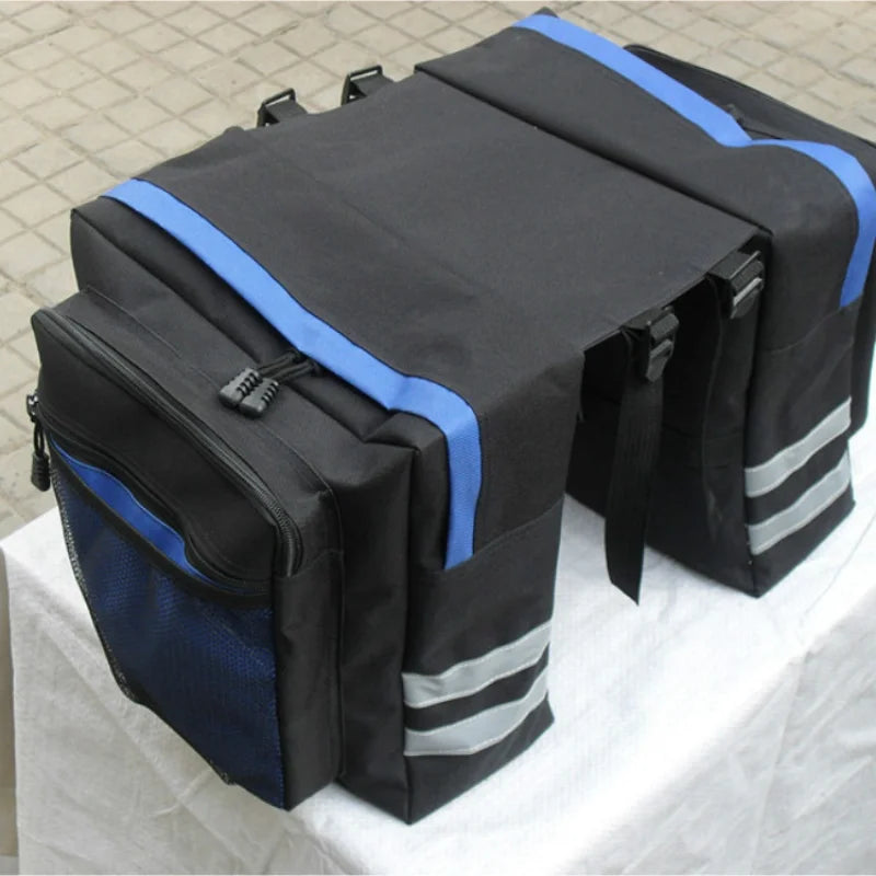 Bicycle transport bag rear luggage rack double-sided, rear seats are high and convenient in capacity, luggage bicycle bag