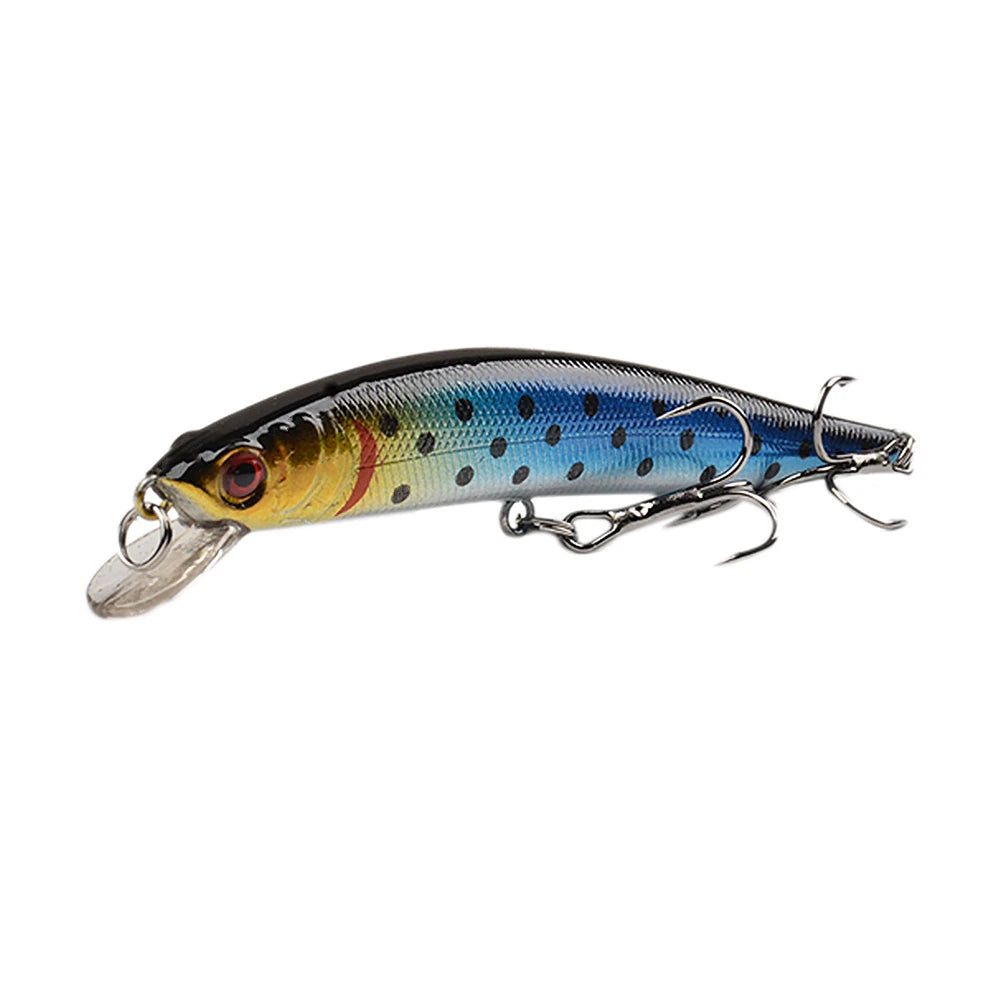 Floating Minnow Fishing Lure 10cm 9.5g 3D Eyes Crankbait Wobblers Artificial Plastic Hard Bait Bass Pike Jerkbait Fishing Tackle