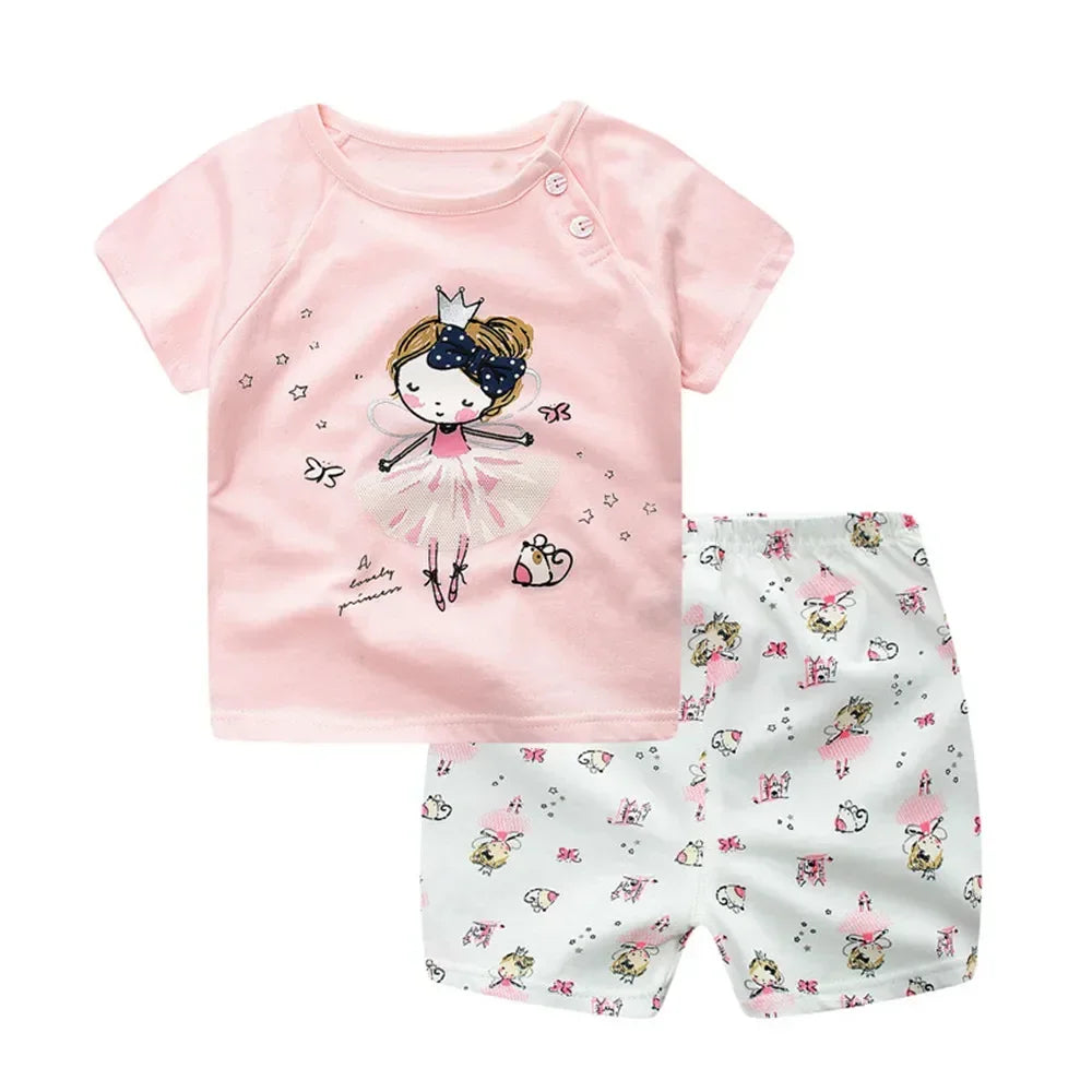 Baby Boy Clothes Summer 2024 Newborn Baby Boys Clothes Set Cotton Baby Clothing Suit (Shirt+Pants) Plaid Infant Clothes Set