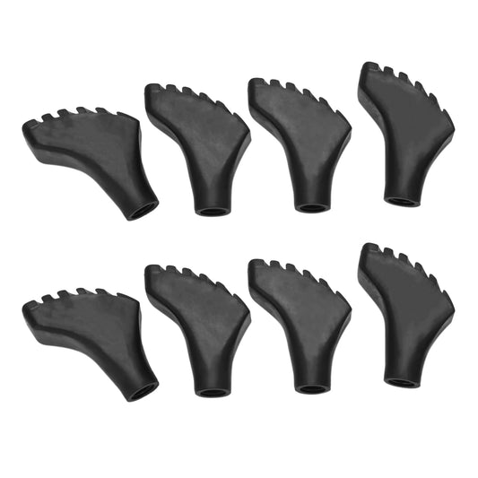RTSHE-8X Extra Durable Rubber Replacement Tips (Replacement Feet/Caps) For Trekking Poles