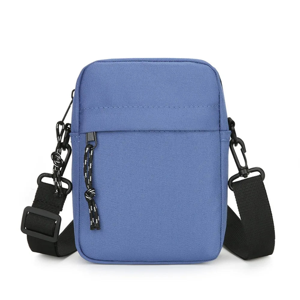Messenger Sling Bags For Men Casual Canvas Small Zipper Crossbody Pouch Simple Small Crossbody Shoulder Bag Men Bag