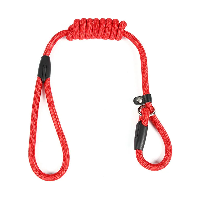 Dog Leash Slip Chains Collar Leads Strong Heavy Duty Nylon Rope No Pull Pet Training Leash for Small Dogs Puppy Traction Rope